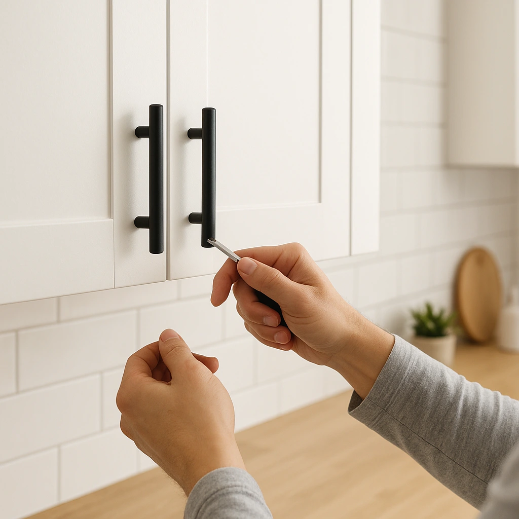 Byte av kökshandtag som enkel DIY för köket
